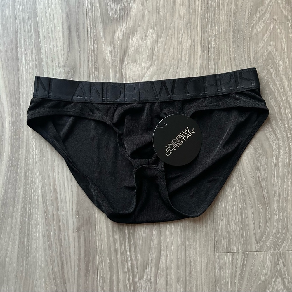 SOLD Andrew Christian | Sensual Rib Briefs in black (Small)